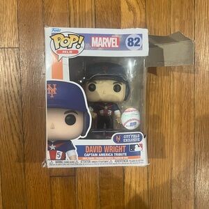Funko Pop MLB- David Wright- Captain America Tribute